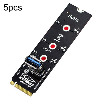 5pcs NGFF M.2 Rotor PCI-E Channel USB3.0 Transfer Card Graphics Extension Transfer, NGFF M.2 to PCI-E Channel