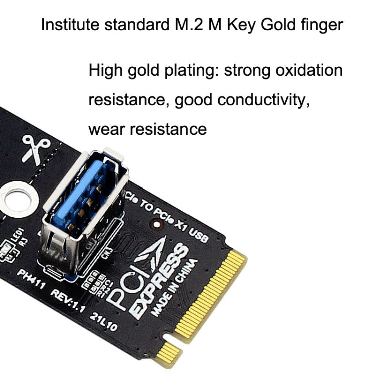 5pcs NGFF M.2 Rotor PCI-E Channel USB3.0 Transfer Card Graphics Extension Transfer, NGFF M.2 to PCI-E Channel