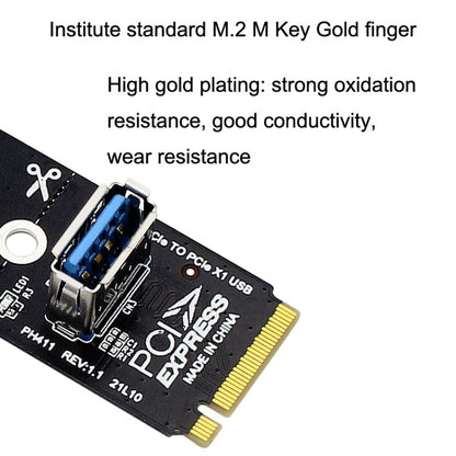 5pcs NGFF M.2 Rotor PCI-E Channel USB3.0 Transfer Card Graphics Extension Transfer, NGFF M.2 to PCI-E Channel