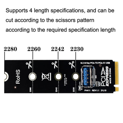 5pcs NGFF M.2 Rotor PCI-E Channel USB3.0 Transfer Card Graphics Extension Transfer, NGFF M.2 to PCI-E Channel