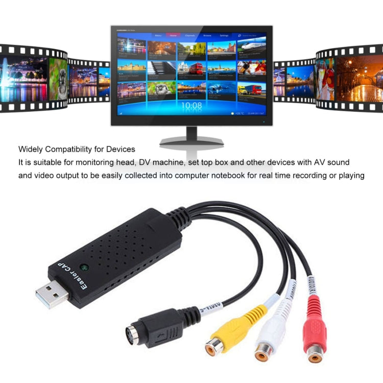 USB 2.0 Easier CAP Video Collection Card Monitoring Card 008 Chip, 008 Chip