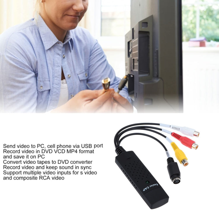 USB 2.0 Easier CAP Video Collection Card Monitoring Card 008 Chip, 008 Chip