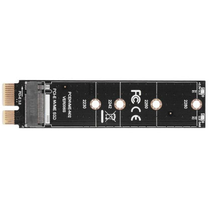 PCI-E 1X To M.2 NVME KEY-M SSD Riser Card Adapter, With Baffle, Without Baffle