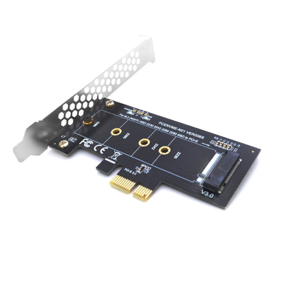 PCI-E 1X To M.2 NVME KEY-M SSD Riser Card Adapter, With Baffle, Without Baffle