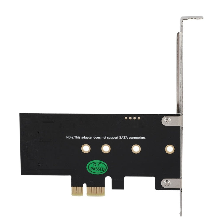 PCI-E 1X To M.2 NVME KEY-M SSD Riser Card Adapter, With Baffle, Without Baffle
