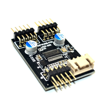 USB2.0 9pin To Dual 9pin Header HUB 1 to 2 Extension Connector Adapter with SATA Power Cable, 9pin To Dual 9pin