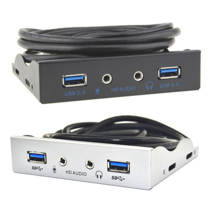 3.5-Inch  2 USB 3.0+HD AUDIO Port Desktop PC Floppy Drive Front Panel, 2 USB 3.0+HD AUDIO Silver White, 2 USB 3.0+HD AUDIO Black