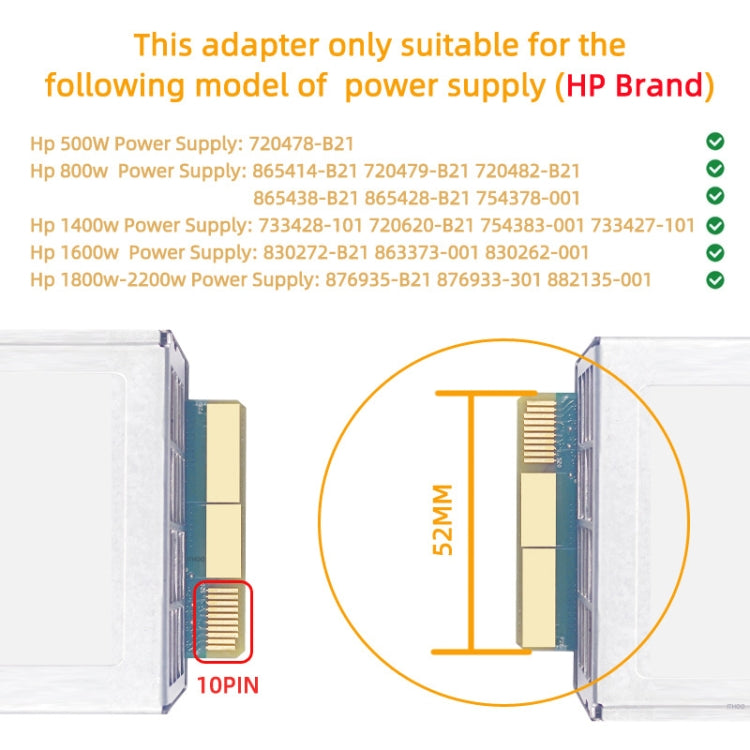2200W To 6P Graphics Card Power Board For HP Server Power Supply, ATX2028-N01