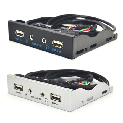 3.5-Inch  2 USB 2.0+HD AUDIO Port Desktop PC Case Floppy Drive Front Panel, 2 USB 2.0+HD AUDIO Black, 2 USB 2.0+HD AUDIO Silver White