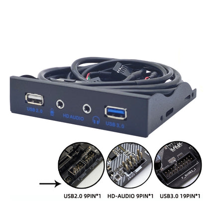 3.5-Inch  USB 2.0+USB 3.0+HD AUDIO Port Desktop PC Case Floppy Drive Front Panel, USB 2.0+USB 3.0+HD AUDIO