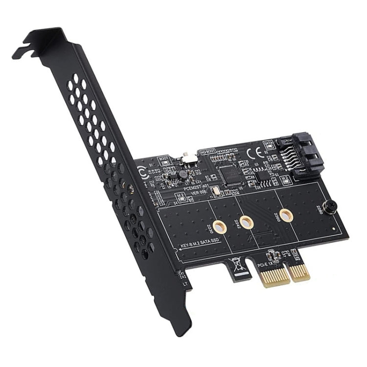 PCI-E to SATA3.0+M2 NGFF Expansion Card 6G Hard Disk Transfer Card, PCEM2ST-A01