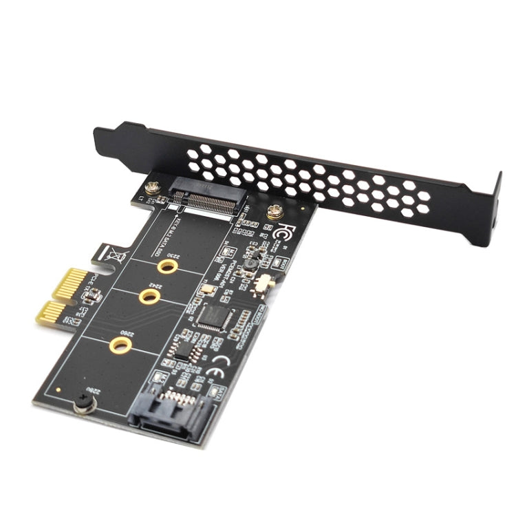 PCI-E to SATA3.0+M2 NGFF Expansion Card 6G Hard Disk Transfer Card, PCEM2ST-A01