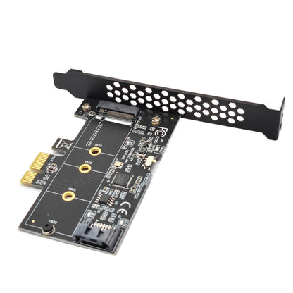 PCI-E to SATA3.0+M2 NGFF Expansion Card 6G Hard Disk Transfer Card, PCEM2ST-A01