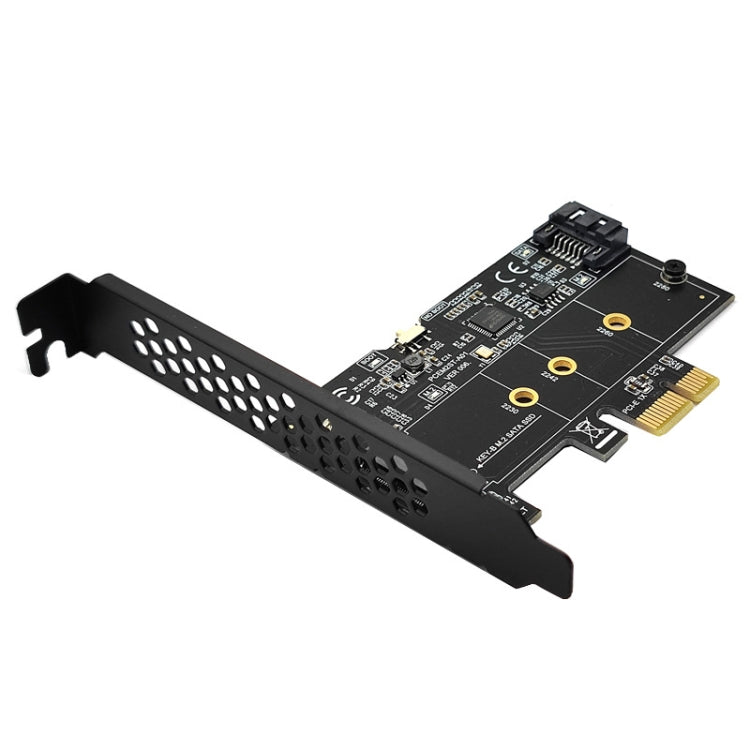 PCI-E to SATA3.0+M2 NGFF Expansion Card 6G Hard Disk Transfer Card, PCEM2ST-A01