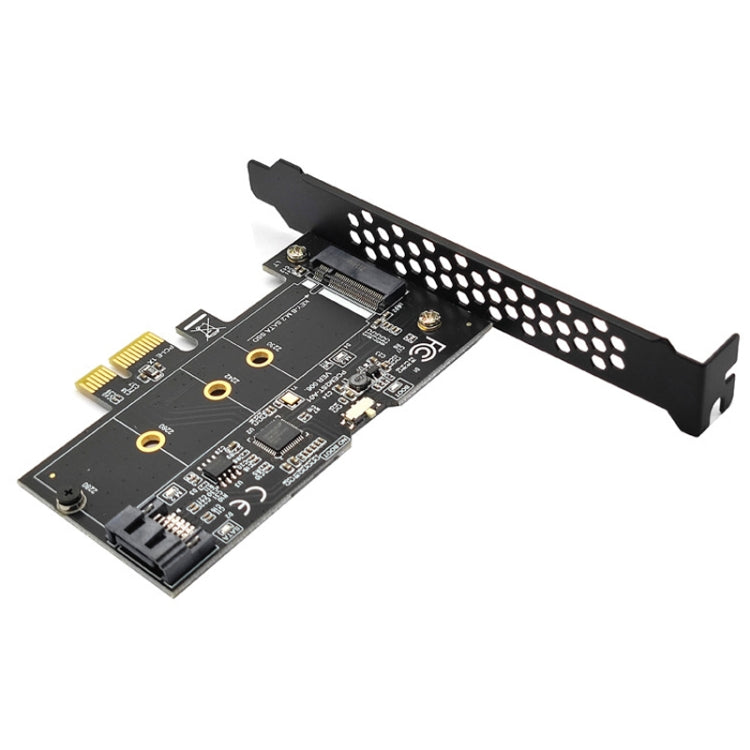 PCI-E to SATA3.0+M2 NGFF Expansion Card 6G Hard Disk Transfer Card, PCEM2ST-A01