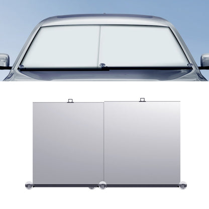 Car Front Windshield Retractable Sun Protection Sunshade Curtain, 70-135cm, 70-135cm+ 4 Mesh Side Curtain