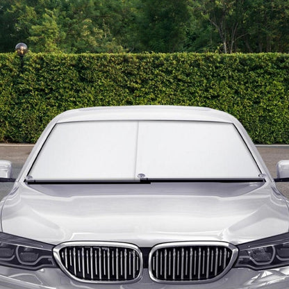Car Front Windshield Retractable Sun Protection Sunshade Curtain, 70-135cm, 70-135cm+ 4 Mesh Side Curtain