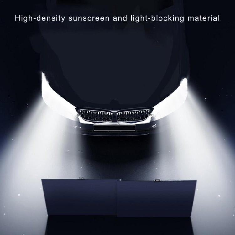 Car Front Windshield Retractable Sun Protection Sunshade Curtain, 70-135cm, 70-135cm+ 4 Mesh Side Curtain