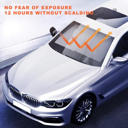 Car Front Windshield Retractable Sun Protection Sunshade Curtain, 70-135cm, 70-135cm+ 4 Mesh Side Curtain