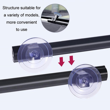 Car Front Windshield Retractable Sun Protection Sunshade Curtain, 70-135cm, 70-135cm+ 4 Mesh Side Curtain