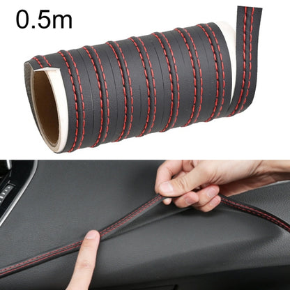 Car Center Console Interior Modification Leather Gap Strip, 0.5m, 2m, 8m