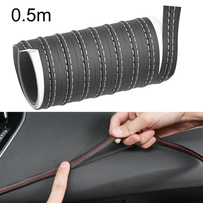 Car Center Console Interior Modification Leather Gap Strip, 0.5m, 2m, 8m