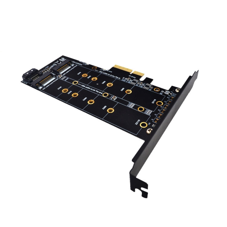 M.2 PCIe SSD Adapter Card PCIE 4x to M.2 Key M B Dual Interface Card, PCENGFF-N01