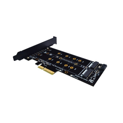 M.2 PCIe SSD Adapter Card PCIE 4x to M.2 Key M B Dual Interface Card, PCENGFF-N01