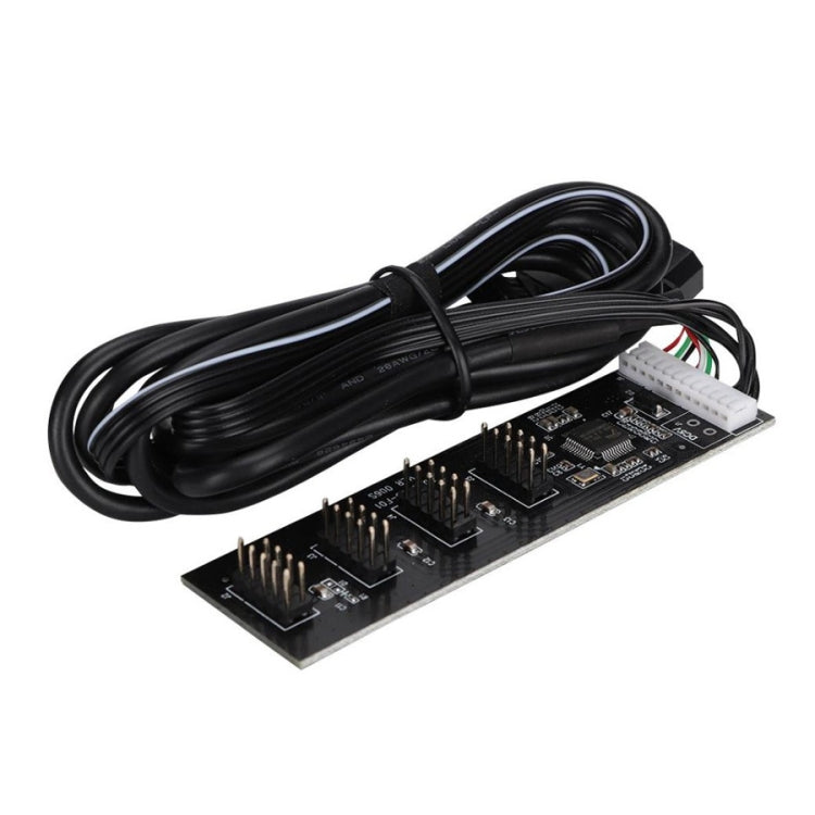 USB 2.0 9pin To 4 9pin Hub Internal Motherboard Header With 4pin Powered, 9pin To 4 9pin