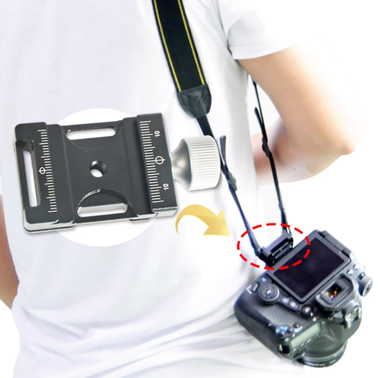 BEXIN QJ-05 Camera Shoulder Strap Clamp Quick Release Plate Clamp Ball Head Adapter, QJ-05