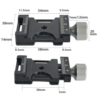 BEXIN QJ-05 Camera Shoulder Strap Clamp Quick Release Plate Clamp Ball Head Adapter, QJ-05