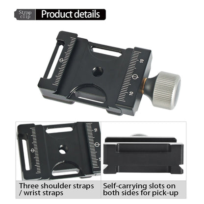 BEXIN QJ-05 Camera Shoulder Strap Clamp Quick Release Plate Clamp Ball Head Adapter, QJ-05