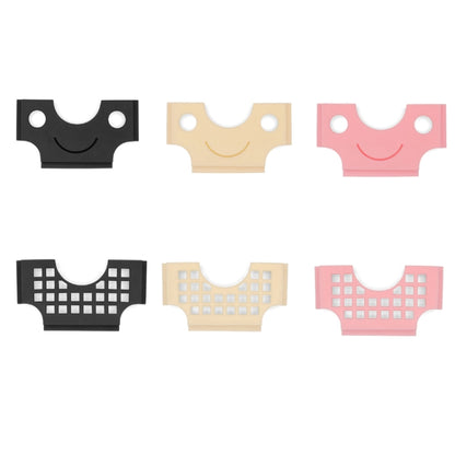 Car Multi-functional Adhesive Bill Card Holder, Smile Black, Smile Beige, Smile Pink, Grid Black, Grid Beige, Grid Pink