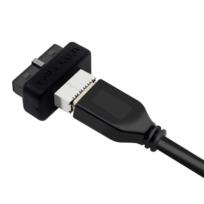 2pcs Mainboard USB3 19P/20P to TYPE-E Adapter Chassis Front TYPE-C/USB-C Plug Port, 2pcs
