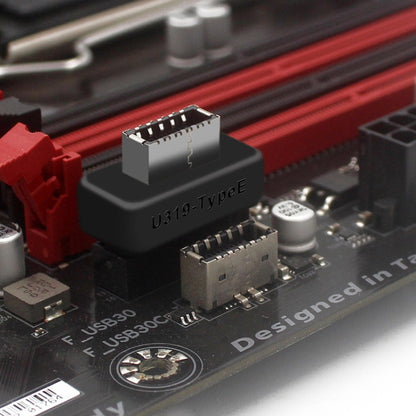 2pcs Mainboard USB3 19P/20P to TYPE-E Adapter Chassis Front TYPE-C/USB-C Plug Port, 2pcs