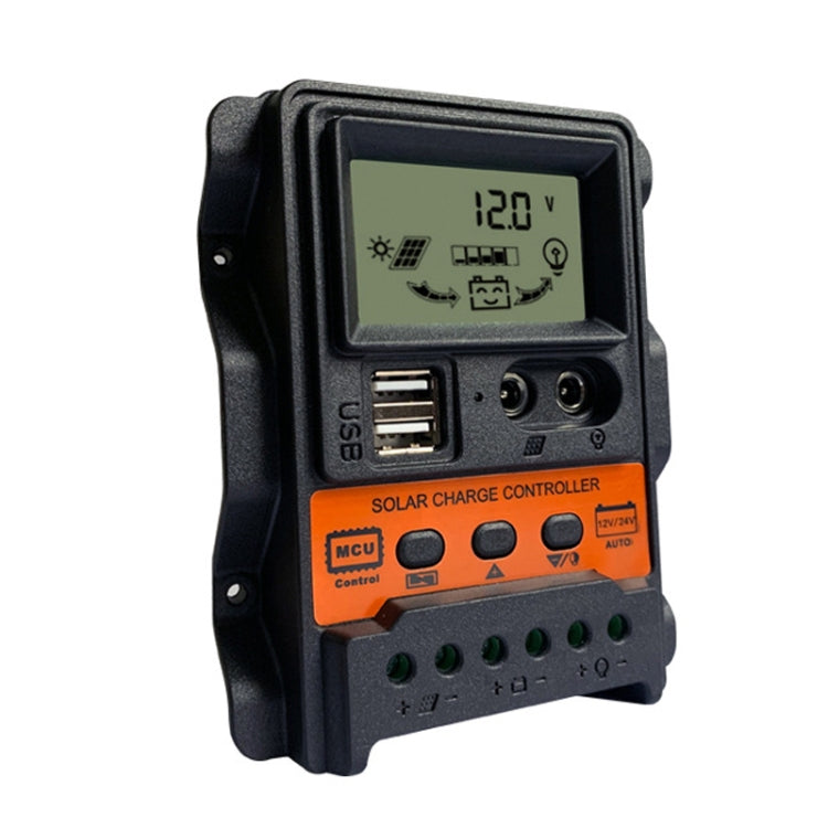 Dual DC Current Display 12V24V Solar Controller LCD PWM Photovoltaic Power Generation Controller, K1688 30A, K1688 10A, K1688 20A