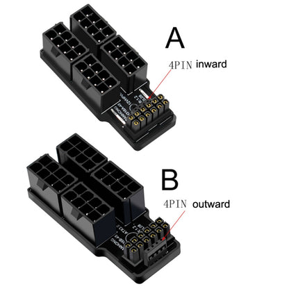 ATX3.0 12VHPWR 12+4P 600W 180 Degree Power Steering Connector, A Model, B Model