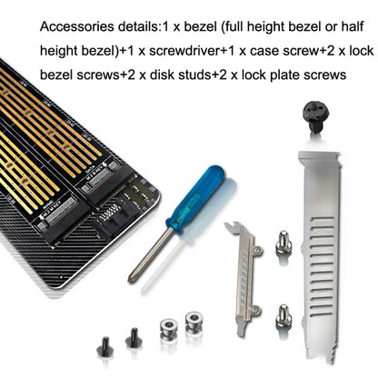 M.2 NVME NGFF SSD To PCIE SATA Dual Disk Conversion Expansion Card Supports MKEY BKEY Wiring, PH39