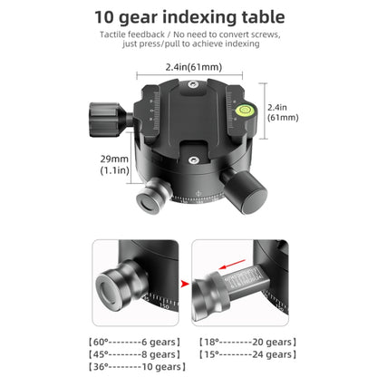 BEXIN  GH-720A Tripod Head  720 Degree Rotating Panorama Head, GH-720A
