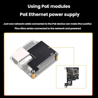 Luckfox Pico Ultra W RV1106G3 1TOPS Mini Linux Development Board Integrated Processor With Wi-Fi/PoE, Without Screen, 480x480 Touch Screen, 720x720 Touch Screen
