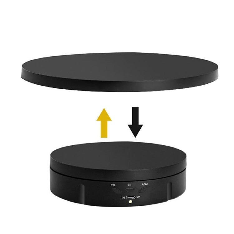 2 In 1 Plug In Turntable Rotary Jewelry Live Shooting Display Stand, Plug In Black Button, Plug In White Button, Plug In Black Remote Control, Plug In White Remote Control