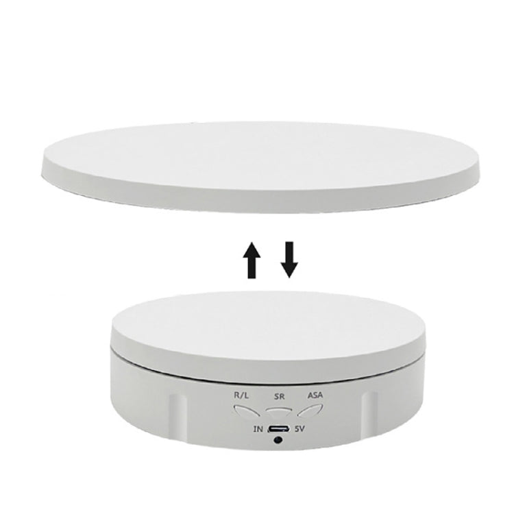 2 In 1 Plug In Turntable Rotary Jewelry Live Shooting Display Stand, Plug In Black Button, Plug In White Button, Plug In Black Remote Control, Plug In White Remote Control