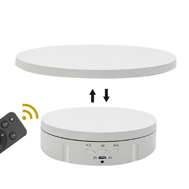 2 In 1 Plug In Turntable Rotary Jewelry Live Shooting Display Stand, Plug In Black Button, Plug In White Button, Plug In Black Remote Control, Plug In White Remote Control