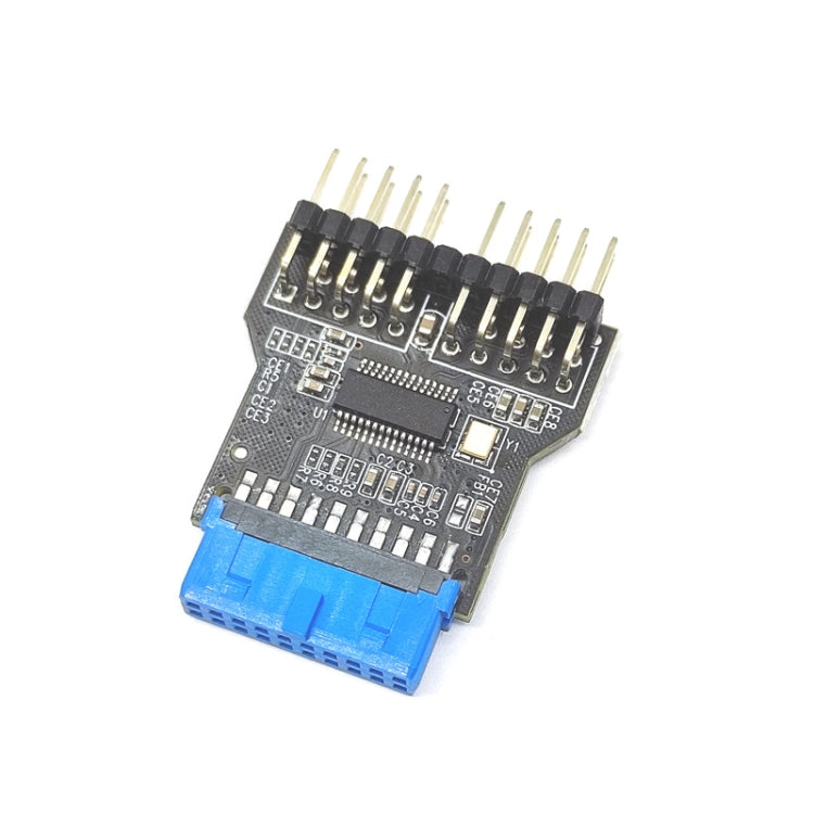 USB3.0 19Pin to Dual 9Pin Connectors Header Female 1 to 2 Male Board 9-Pin USB 2.0 HUB, 19Pin to Dual 9Pin