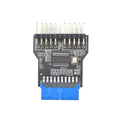 USB3.0 19Pin to Dual 9Pin Connectors Header Female 1 to 2 Male Board 9-Pin USB 2.0 HUB, 19Pin to Dual 9Pin