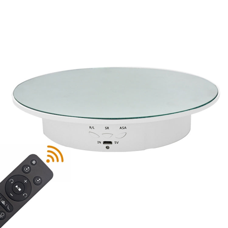 20cm Remote Control Electric Turntable Live Shooting Rotating Display Stand