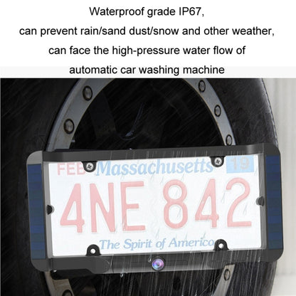 Solar Integrated License Plate Wireless Transmission Camera Reversing Display, BC03