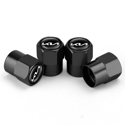 3sets For KIA KN Car Tire Valve Core Decorative Metal Cap
