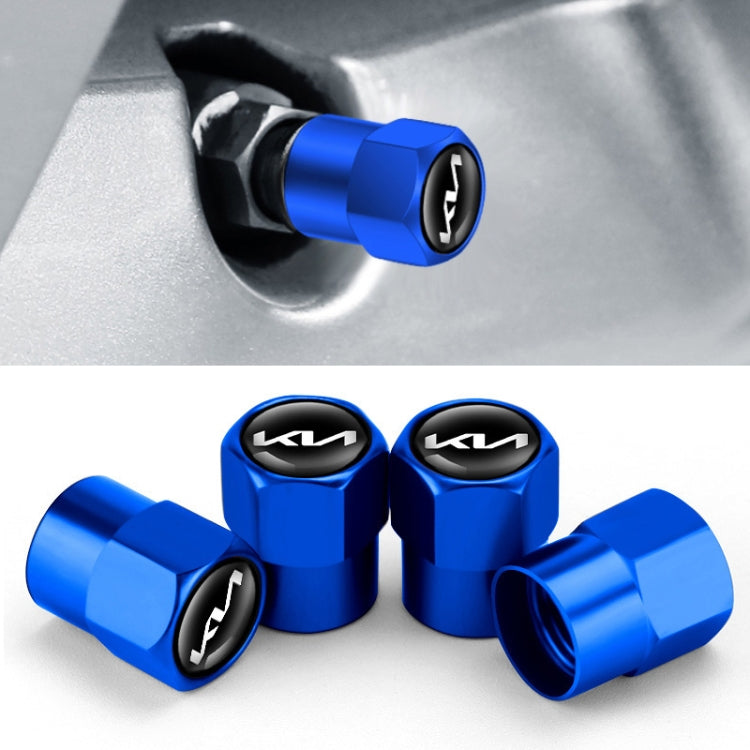 3sets For KIA KN Car Tire Valve Core Decorative Metal Cap