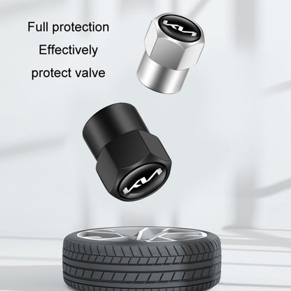 3sets For KIA KN Car Tire Valve Core Decorative Metal Cap